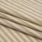 1 Yard Cotton Twill Fabric Beige and Ivory Ticking Stripes Deadstock